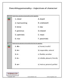 personal appearance vocabulary pdf