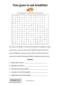 Food And Drinks English Vocabulary Printable Worksheets