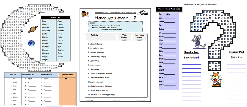 vocabulary exercises for intermediate students pdf