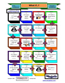 conditional conditionals second third printable sentences english esl grammar game mixed zero games worksheets simple past sentence esltower hypothetical communicative