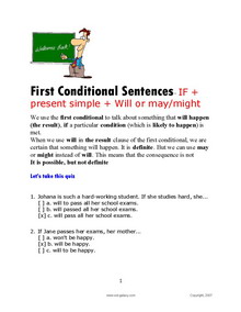 first conditional modal verbs exercises