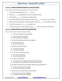 modal verbs printable modals exercises and worksheets