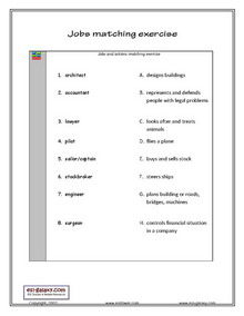 esl jobs occupations worksheets english vocabulary printable worksheets