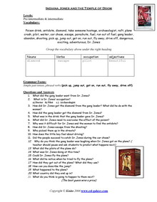 esl movies worksheets english vocabulary printable worksheets